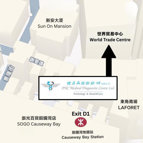 Causeway Bay 铜锣湾 Location Map 位置图