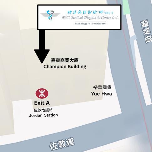 Jordan 佐敦 Location Map 位置图